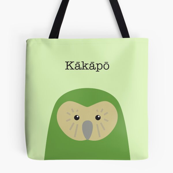 Item preview, Kakapo Face New Zealand Bird designed and sold by Rebeccatiana.nz.