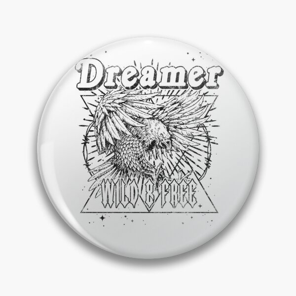 Item preview, Dreamer Wild and Free Vintage Eagle Graphic designed and sold by The secret storage room.