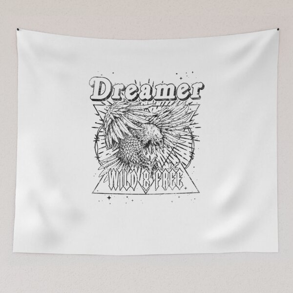 Item preview, Dreamer Wild and Free Vintage Eagle Graphic designed and sold by The secret storage room.