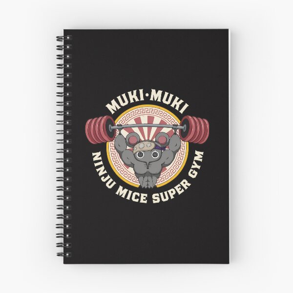 Item preview, Muki Muki Ninju Mice Super Gym Weightlifting Mouse designed and sold by Lagoart.