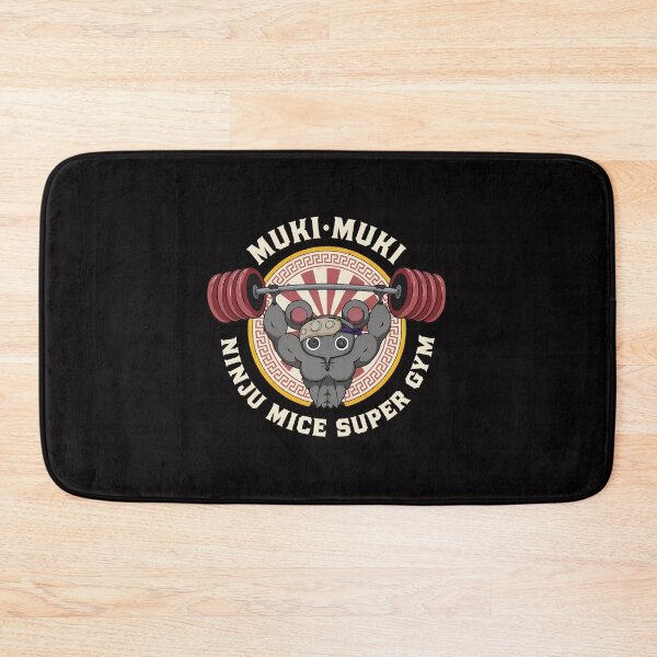 Item preview, Muki Muki Ninju Mice Super Gym Weightlifting Mouse designed and sold by Lagoart.