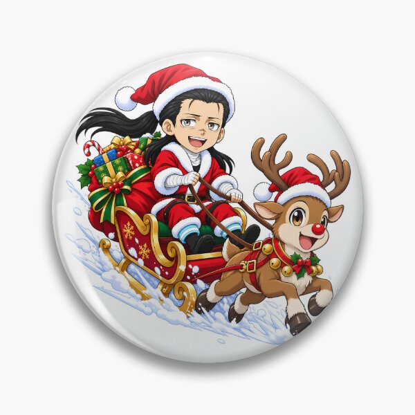 Item preview, Konro Sagamiya Fire Force Christmas Sleigh Reindeer Delivery designed and sold by mildaclairmo.