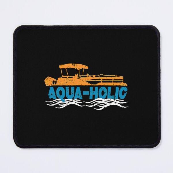 Item preview, Aqua-Holic Pontoon Boat Water Waves Design designed and sold by bluterowey.