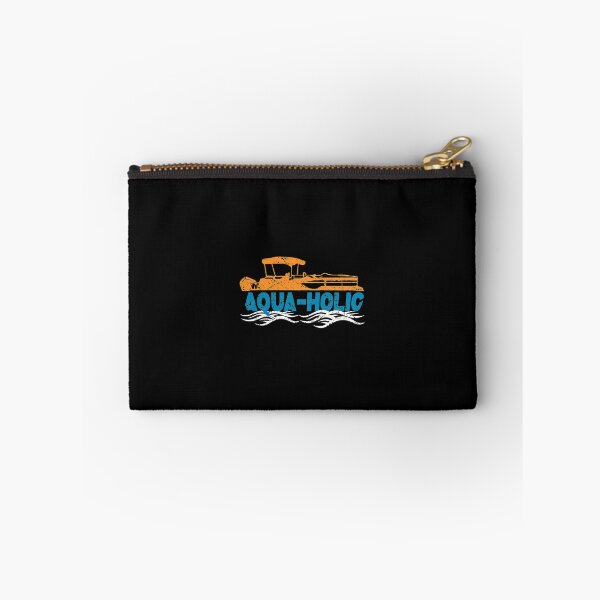 Item preview, Aqua-Holic Pontoon Boat Water Waves Design designed and sold by bluterowey.