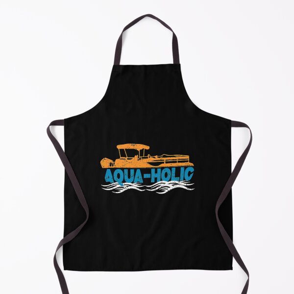 Item preview, Aqua-Holic Pontoon Boat Water Waves Design designed and sold by bluterowey.