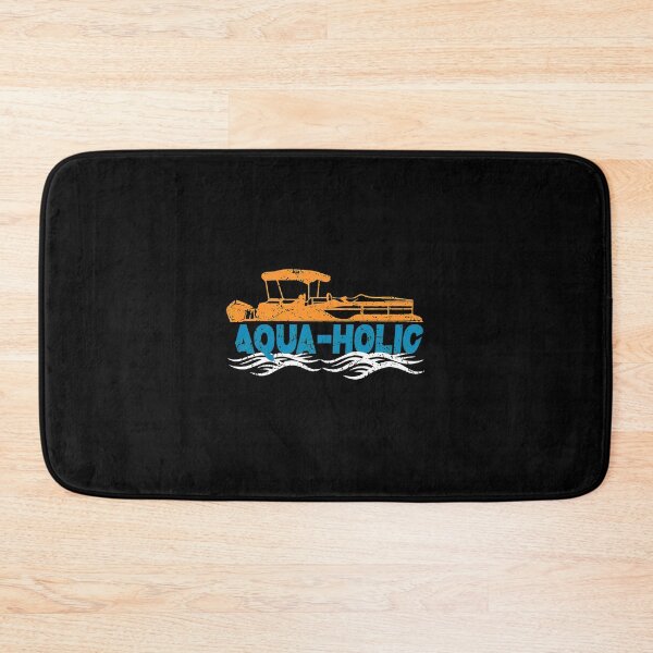 Item preview, Aqua-Holic Pontoon Boat Water Waves Design designed and sold by bluterowey.