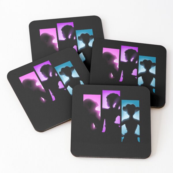 Item preview, Tri-Color Neon Silhouettes Vertical Panels designed and sold by StireTraial.