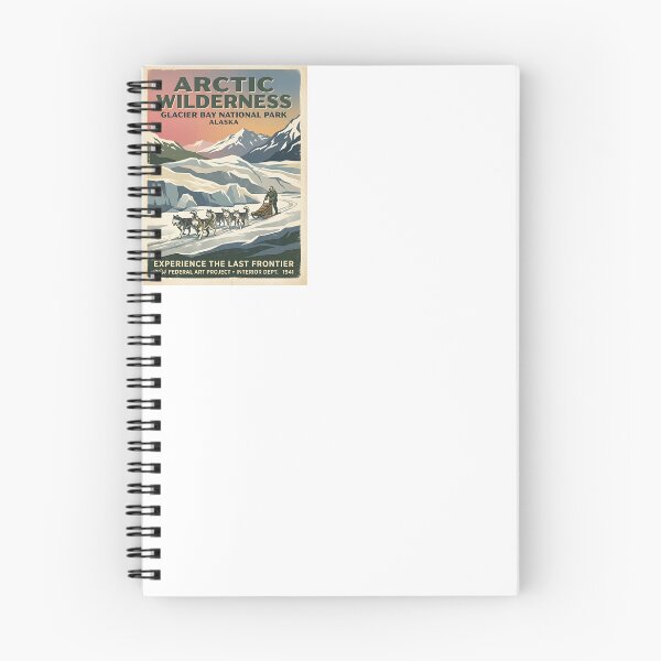 Item preview, Husky Sledding Arctic Vintage Poster designed and sold by PictoVibe.