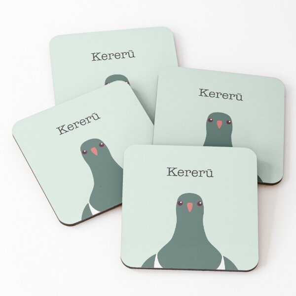 Item preview, Kereru Pigeon Face New Zealand Bird designed and sold by Rebeccatiana.nz.