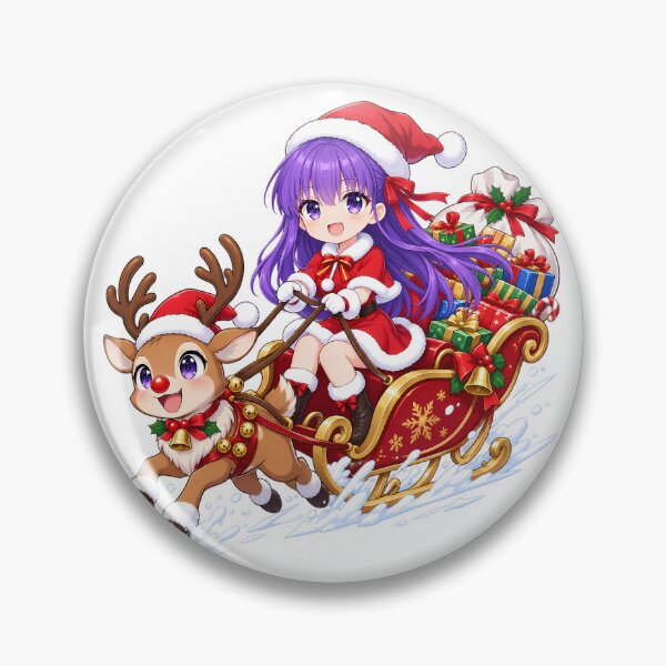Item preview, Sakura Matou Fate Stay Night Christmas Reindeer Sleigh designed and sold by mildaclairmo.