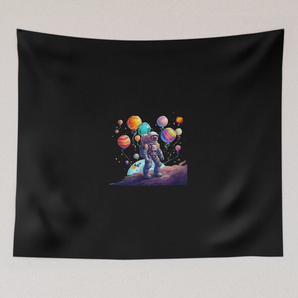 Item preview, Astronaut Balloons Space Adventure Art designed and sold by siravoloneg.