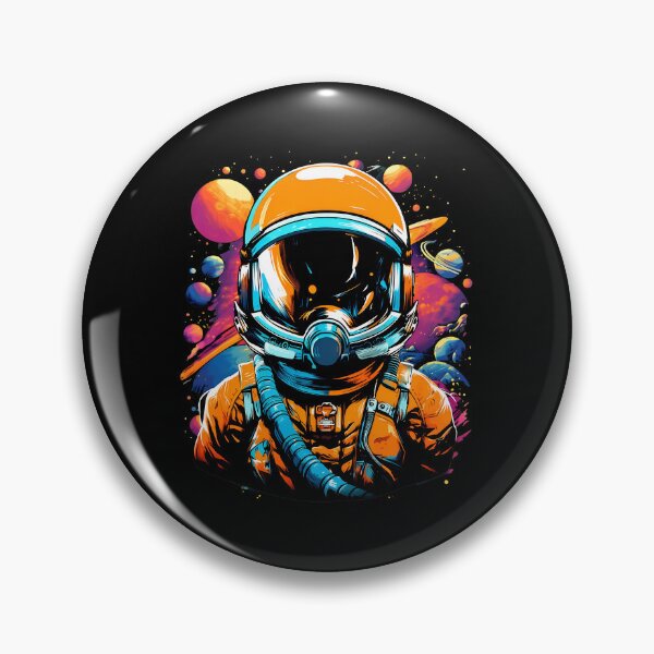 Item preview, Astronaut Cosmic Planets Retro Future Illustration designed and sold by rodasbu.