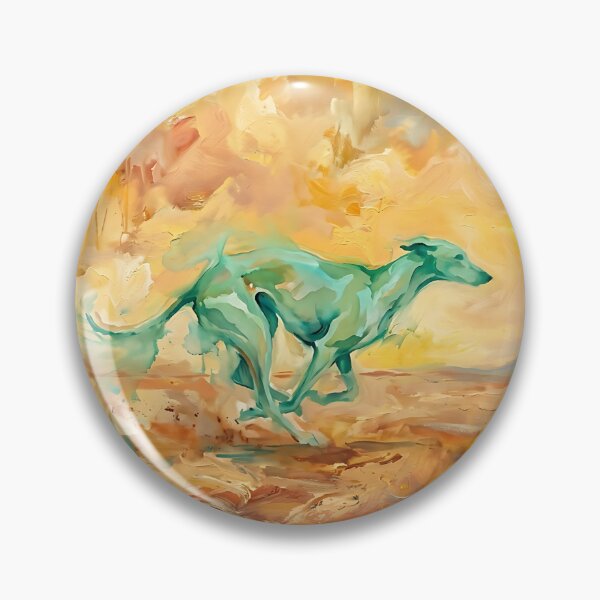 Item preview, Greyhound Desert Runner Abstract Painting designed and sold by PictoVibe.
