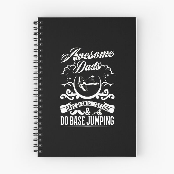 Item preview, Awesome Dads Have Beards Tattoos Base Jumping Wingsuit Flyer designed and sold by bluterowey.