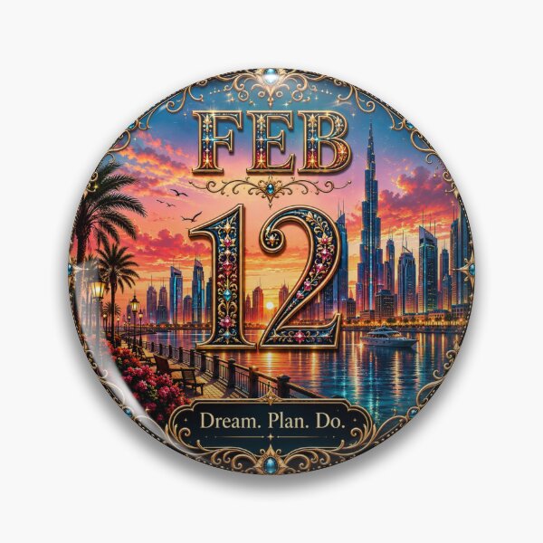 Item preview, February 12 Waterfront City Birthday Design designed and sold by LunaMoments.