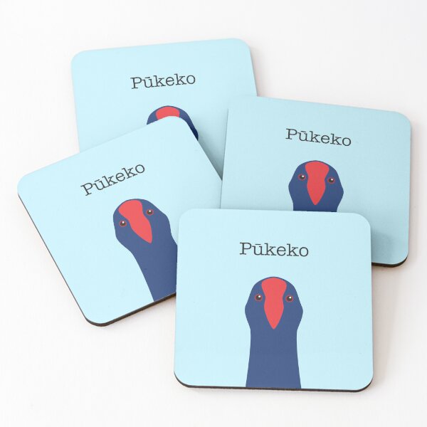 Item preview, Pukeko Face New Zealand Bird designed and sold by Rebeccatiana.nz.