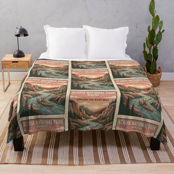 Item preview, Labrador Kayaking River Vintage Poster designed and sold by PictoVibe.