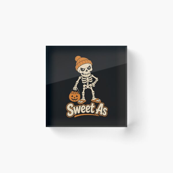 Item preview, NZ Halloween Skeleton Sweet As — Kiwi Trick or Treat designed and sold by MvuuStudio.