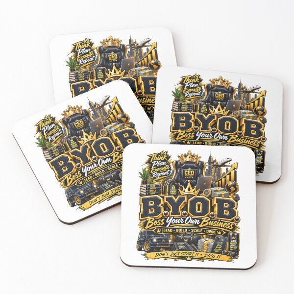 Item preview, B.Y.O.B. Boss Your Own Business – CEO Entrepreneur Motivation designed and sold by BilcoStillbaze.