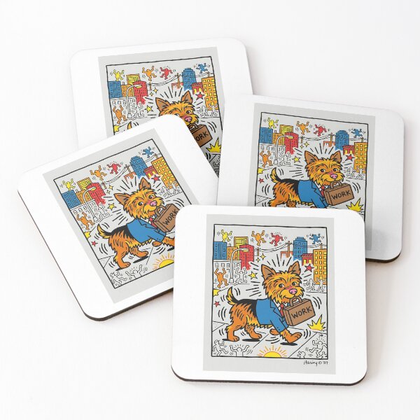 Item preview, Yorkie Businessman Pop Art designed and sold by PictoVibe.
