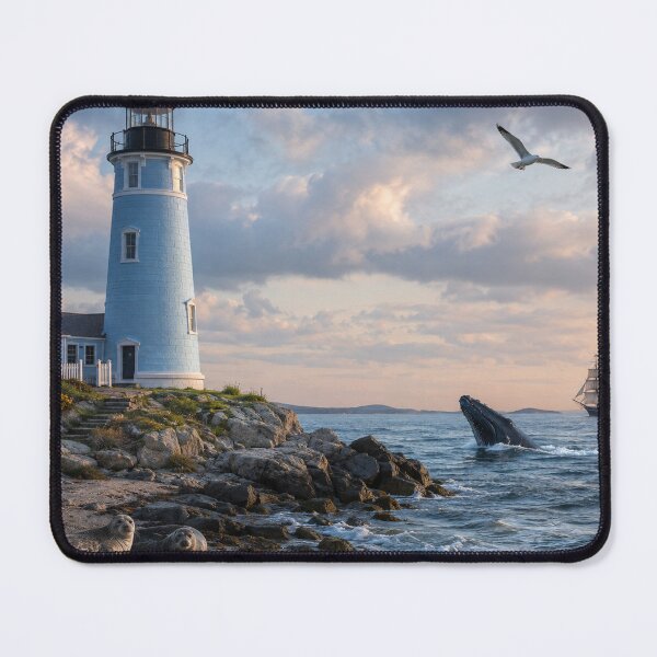 Item preview, The blue light house designed and sold by Durfee Art.