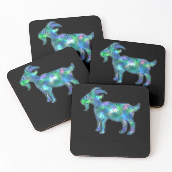 Item preview, Cosmic Space Gradient Goat Silhouette designed and sold by Denkiam.