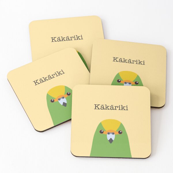 Item preview, Kakariki Face New Zealand Bird designed and sold by Rebeccatiana.nz.