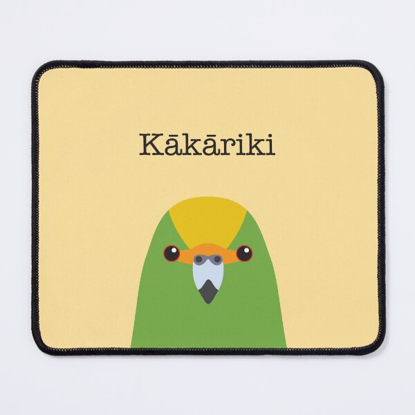 Item preview, Kakariki Face New Zealand Bird designed and sold by Rebeccatiana.nz.