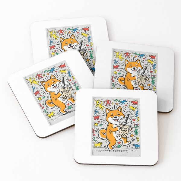 Item preview, Shiba Inu Bubble Tea Pop Art designed and sold by PictoVibe.