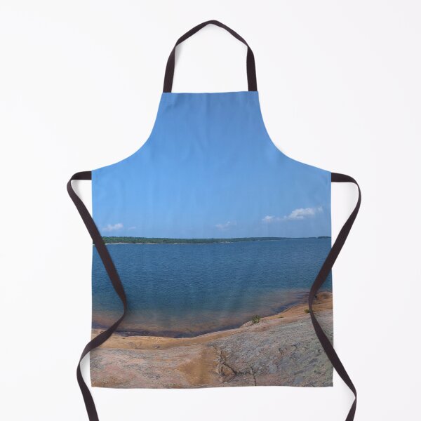 Item preview, Flat Rock Granite Beach Lake Panorama designed and sold by Adventure Ambience Studio.