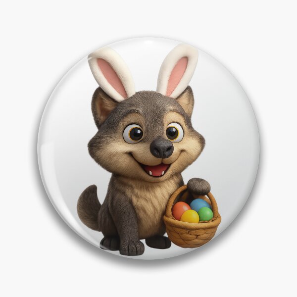 Item preview, Wolf Easter Bunny designed and sold by Sillytoe.