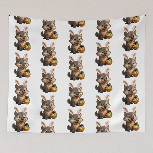 Item preview, Wolf Easter Bunny designed and sold by Sillytoe.