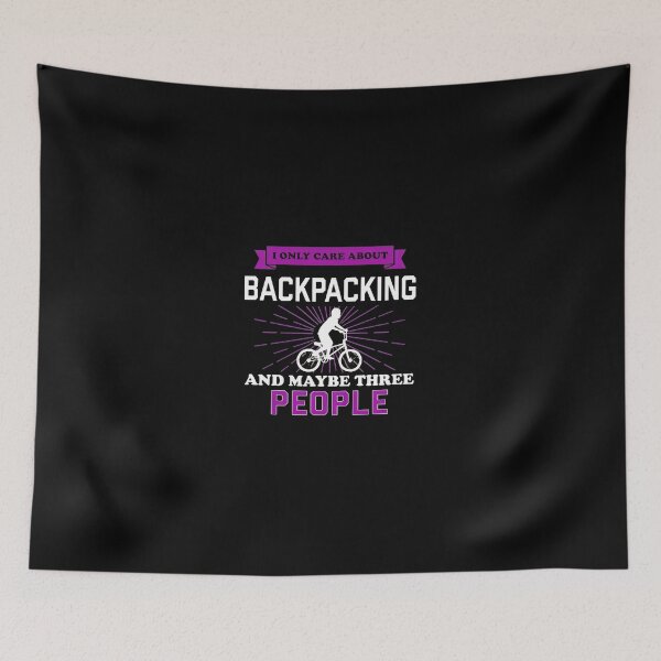 Item preview, Backpacking And Maybe Three People Funny Bicycle Retro designed and sold by vitoloda.