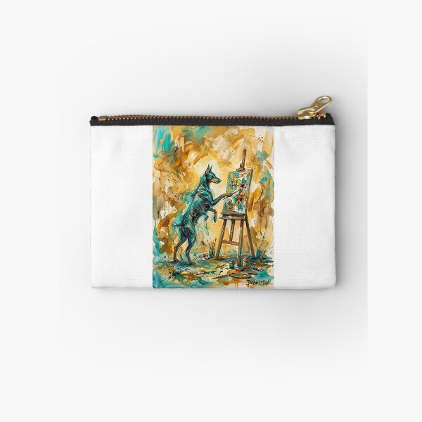Item preview, Doberman Artist Studio Abstract Painting designed and sold by PictoVibe.