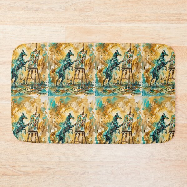 Item preview, Doberman Artist Studio Abstract Painting designed and sold by PictoVibe.
