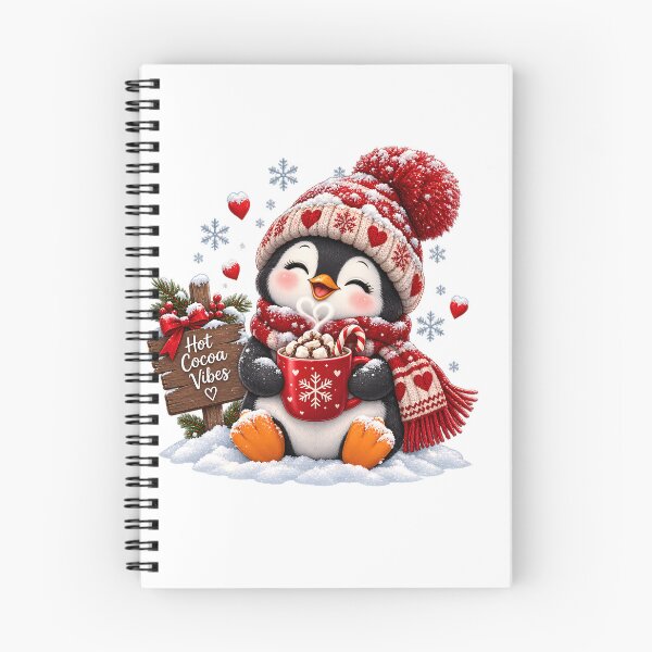 Item preview, Cute Penguin Hot Cocoa Vibes Cozy Winter Design designed and sold by TinyWeird.