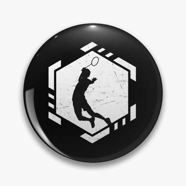 Item preview, Badminton Player Silhouette Hexagon Graphic designed and sold by vitoloda.