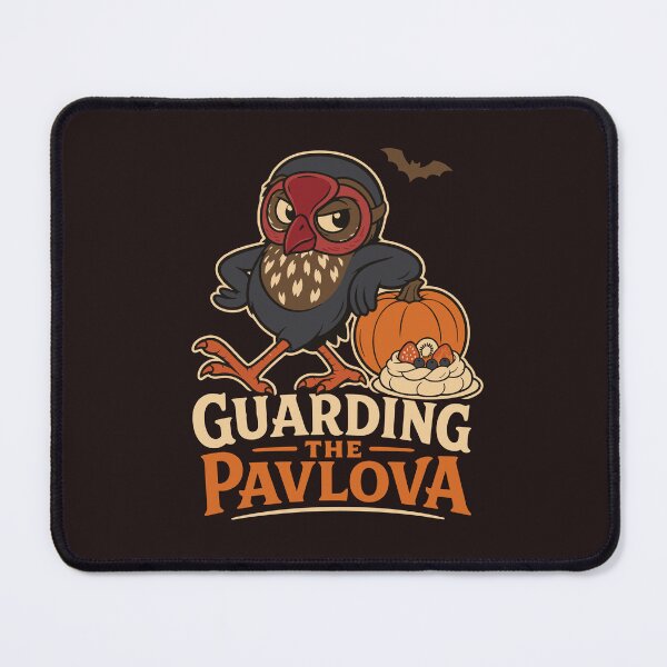 Item preview, Guarding the Pavlova Funny NZ Morepork Pūkeko Design designed and sold by MvuuStudio.