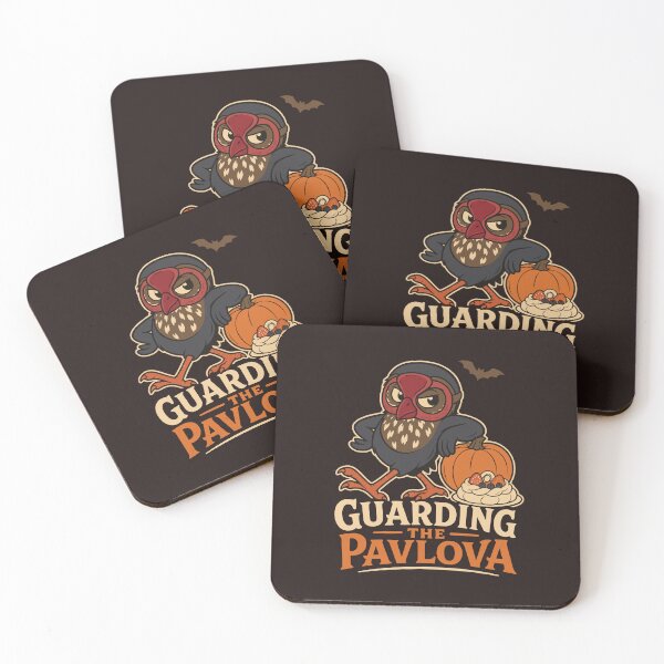 Item preview, Guarding the Pavlova Funny NZ Morepork Pūkeko Design designed and sold by MvuuStudio.