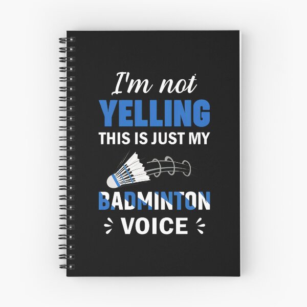 Item preview, Badminton Voice Yelling Humor Graphic Design designed and sold by morckdene.