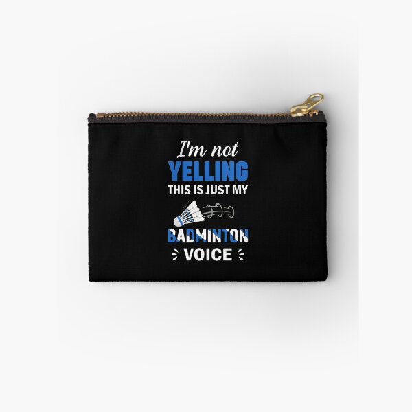 Item preview, Badminton Voice Yelling Humor Graphic Design designed and sold by morckdene.