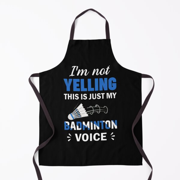 Item preview, Badminton Voice Yelling Humor Graphic Design designed and sold by morckdene.