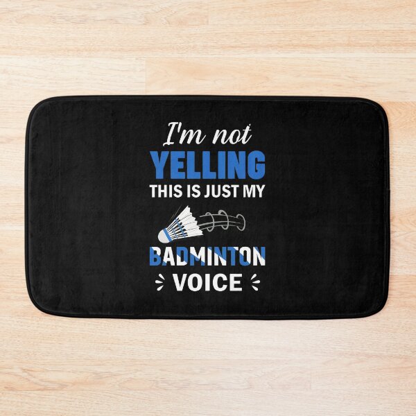 Item preview, Badminton Voice Yelling Humor Graphic Design designed and sold by morckdene.