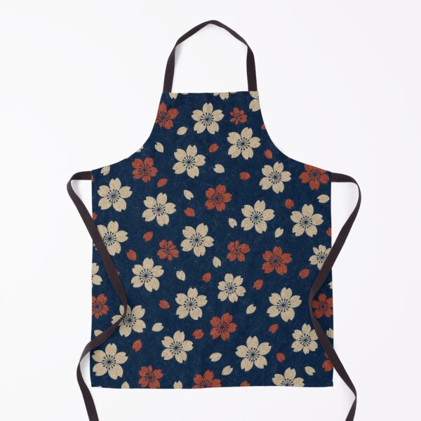 Item preview, Japanese Sakura Cherry Blossom Pattern Navy Blue and Red designed and sold by vekotpu.