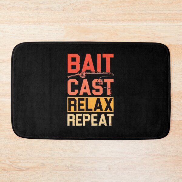 Item preview, Bait Cast Relax Repeat Fishing Rod Reel Angler Hobby designed and sold by vitoloda.