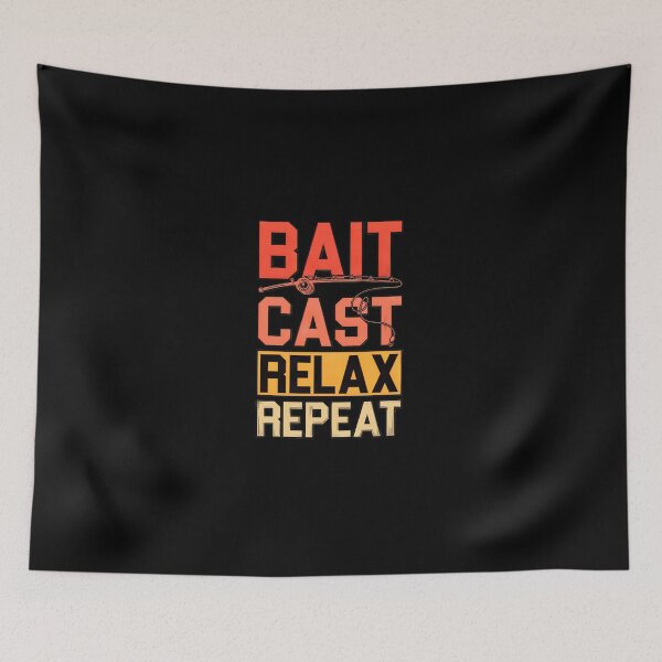 Item preview, Bait Cast Relax Repeat Fishing Rod Reel Angler Hobby designed and sold by vitoloda.