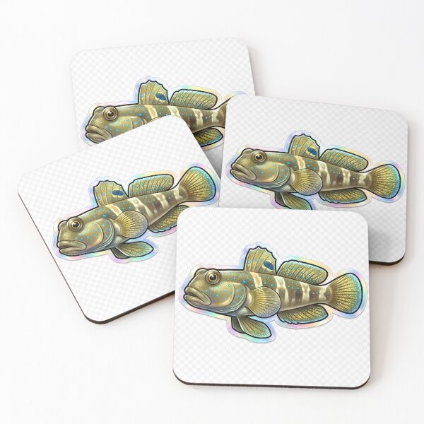 Item preview, Yellow Watchman Goby Holographic Reef Sticker designed and sold by KenworksDigital.