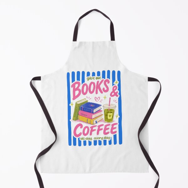 Item preview, Stripes Give Me Books And Coffee All Day Everyday designed and sold by vintagearttee.