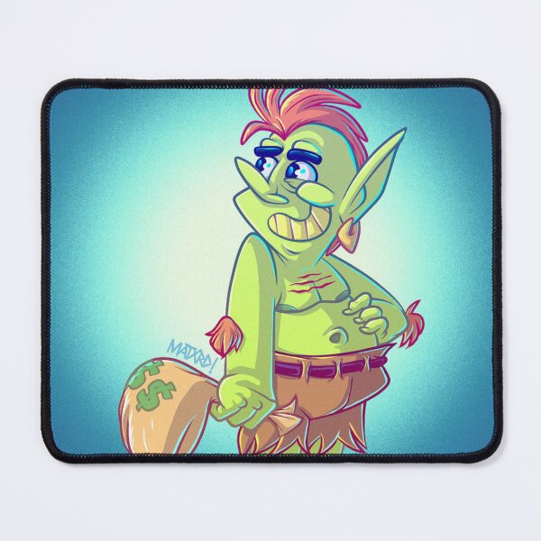 Item preview, Funny Green Goblin Carrying Money Bag Illustration designed and sold by GaelNoriega.
