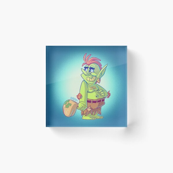 Item preview, Funny Green Goblin Carrying Money Bag Illustration designed and sold by GaelNoriega.